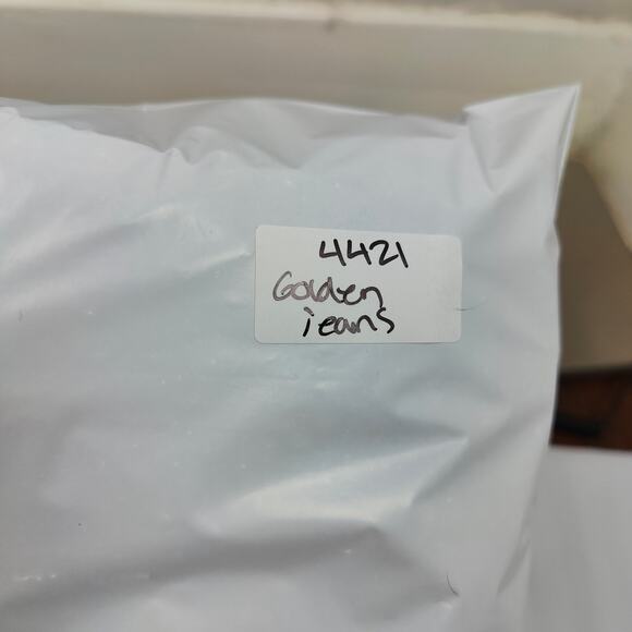 Golden Denim‎ The Patchwork Mykonos Flared Jeans Mens 34 Cargo Raw Edges NWOT - Picture 11 of 11